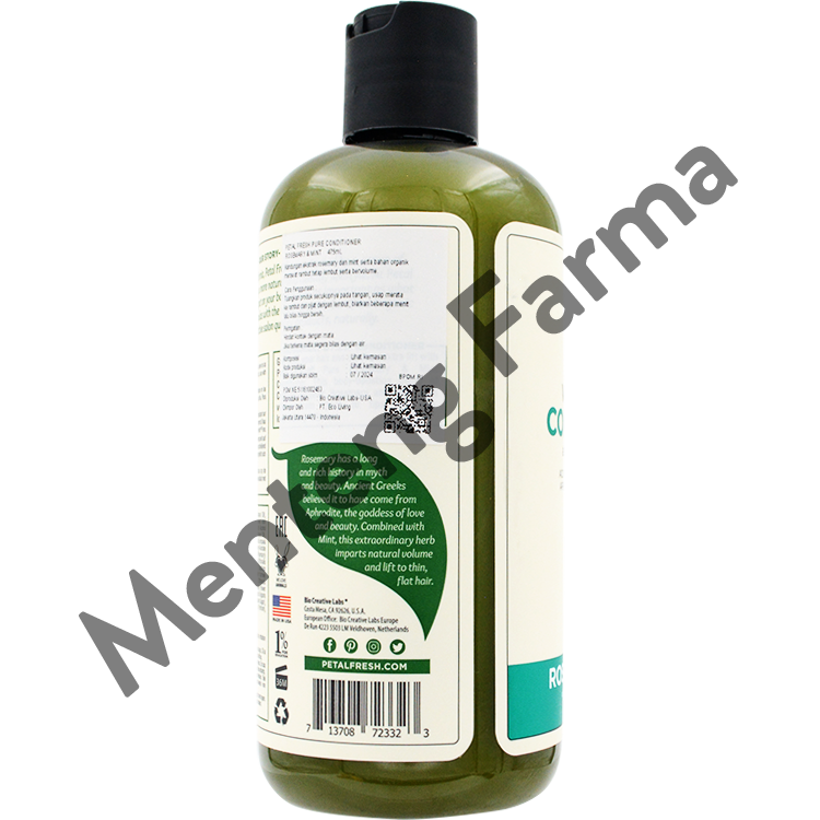 Petal Fresh Pure Conditioner Grape Seed & Olive Oil 475 mL - Menghidrasi dan Memperbaiki Rambut Rusak - Menteng Farma