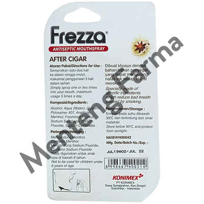 Frezza Antiseptic Mouthspray After Cigar 13mL - Menyegarkan Nafas Akibat Merokok - Menteng Farma