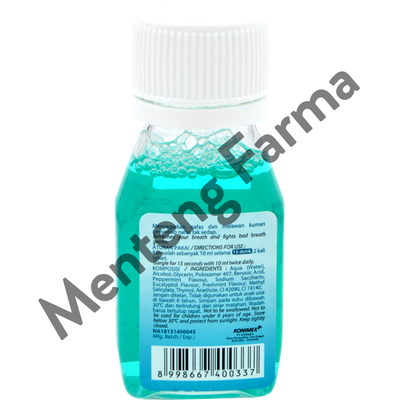 Frezza Antiseptic Mouthwash Mint 30 ML - Menyegarkan Nafas dan Melawan Kuman Bau Nafas Tak Sedap - Menteng Farma