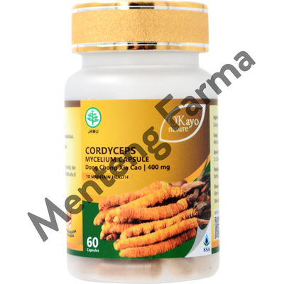 O'Kayo Nature Cordyceps Mycelium Capsule (Dong Chong Xia Cao) - Suplemen Kesehatan Paru dan Ginjal - Menteng Farma