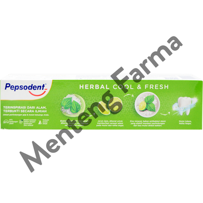 Pepsodent Action Herbal 190 Gr - Pasta Gigi Herbal dengan Ekstrak Daun Sirih - Menteng Farma