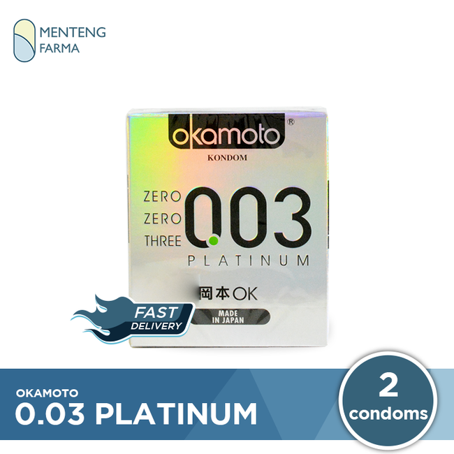 Kondom Okamoto 003 Platinum - Isi 2 - Menteng Farma