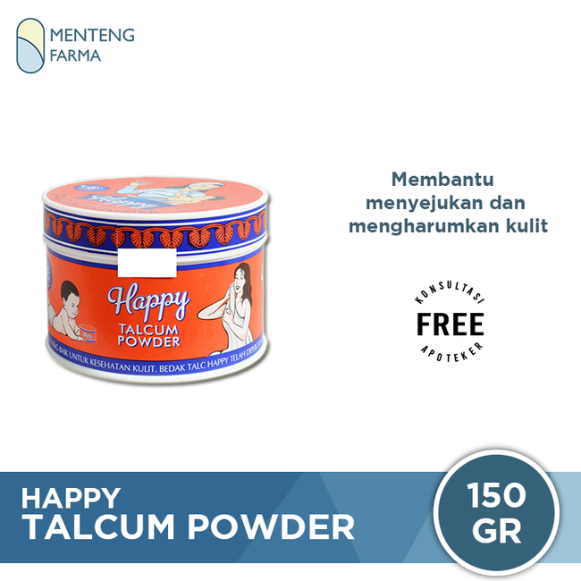 Bedak Happy Talcum Powder - Menteng Farma