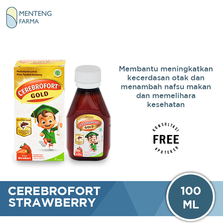 Serial Rasa Strawberry Cerebrofort Gold Rasa Strawberry 100 mL – Apotek