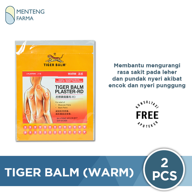 Tiger Balm Plaster (Warm) - Koyo Pereda Nyeri Otot / Punggung / Encok - Menteng Farma