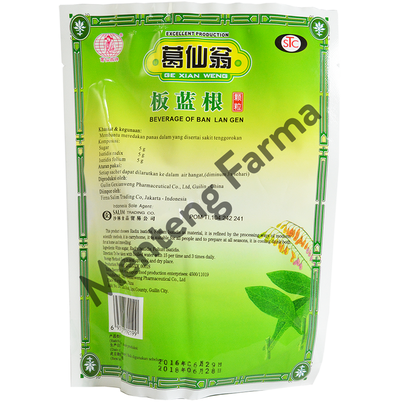 Beverage Of Ban Lan Gen (Ge Xian Weng) - Menteng Farma
