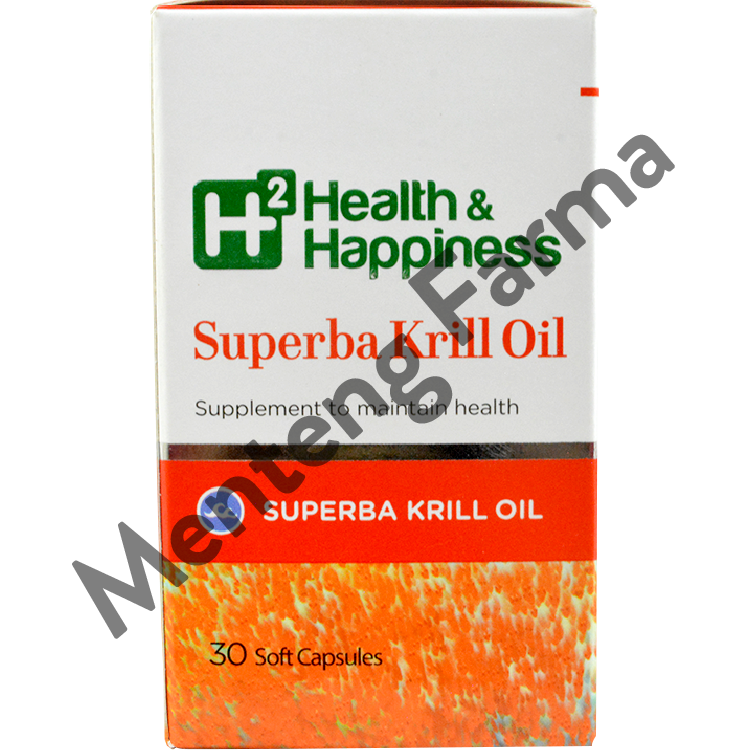 H2 Superba Krill Oil 30 Kapsul - Suplemen Omega 3 - Menteng Farma