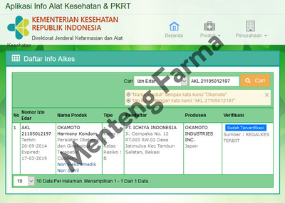 Kondom Okamoto Harmony - Isi 3 - Menteng Farma