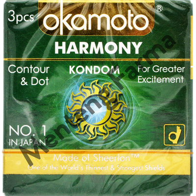 Kondom Okamoto Harmony - Isi 3 - Menteng Farma