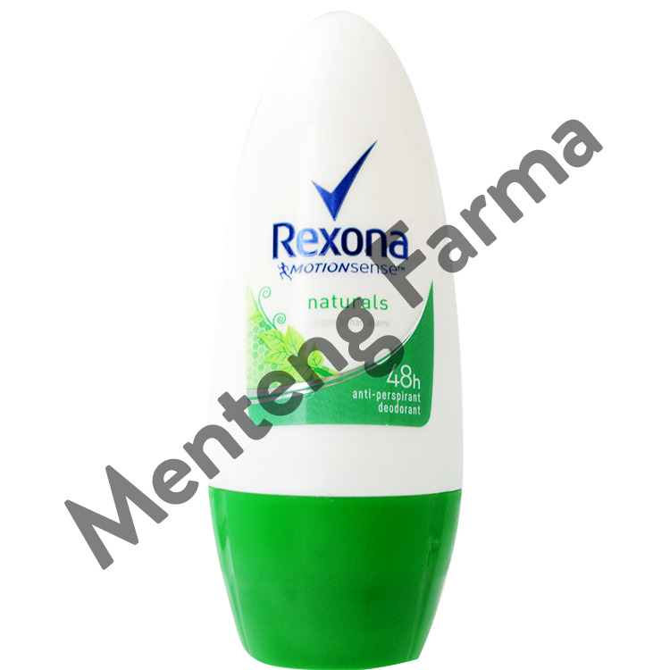 Rexona Anti-Perspirant Deodorant Roll On Naturals 45 ML - Dengan Bahan Alami dan Menyegarkan 48 Jam - Menteng Farma