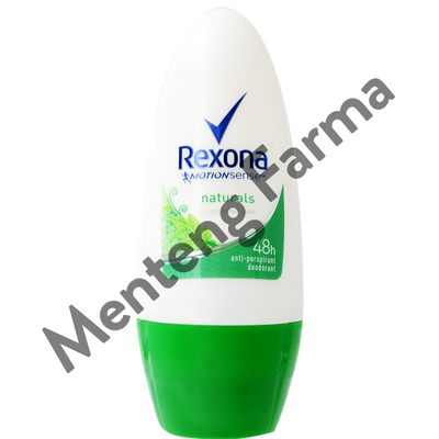 Rexona Anti-Perspirant Deodorant Roll On Naturals 45 ML - Dengan Bahan Alami dan Menyegarkan 48 Jam - Menteng Farma