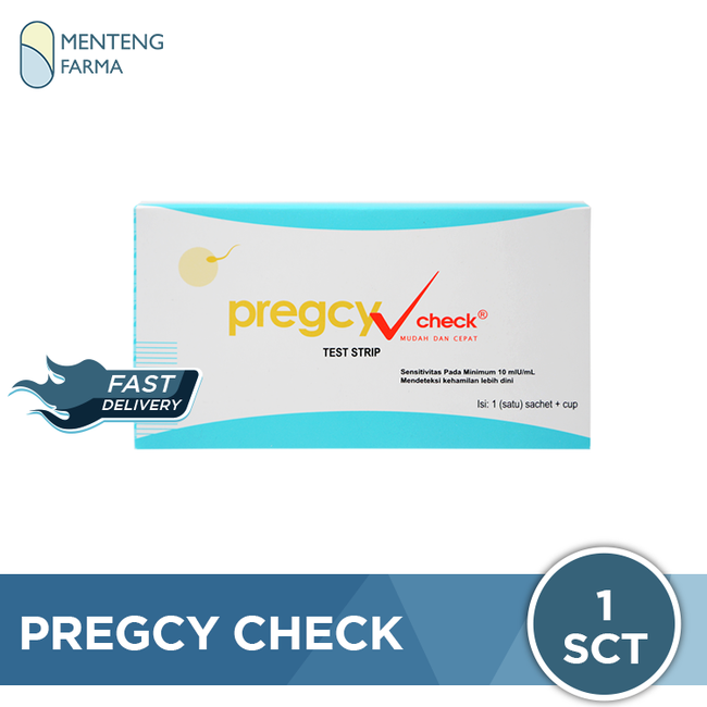 Pregcy Check Test Pack - Alat Uji Kehamilan Strip - Menteng Farma