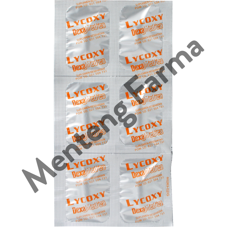 Lycoxy Strip 6 Kaplet - Suplemen Antioksidan Penangkal Radikal Bebas - Menteng Farma