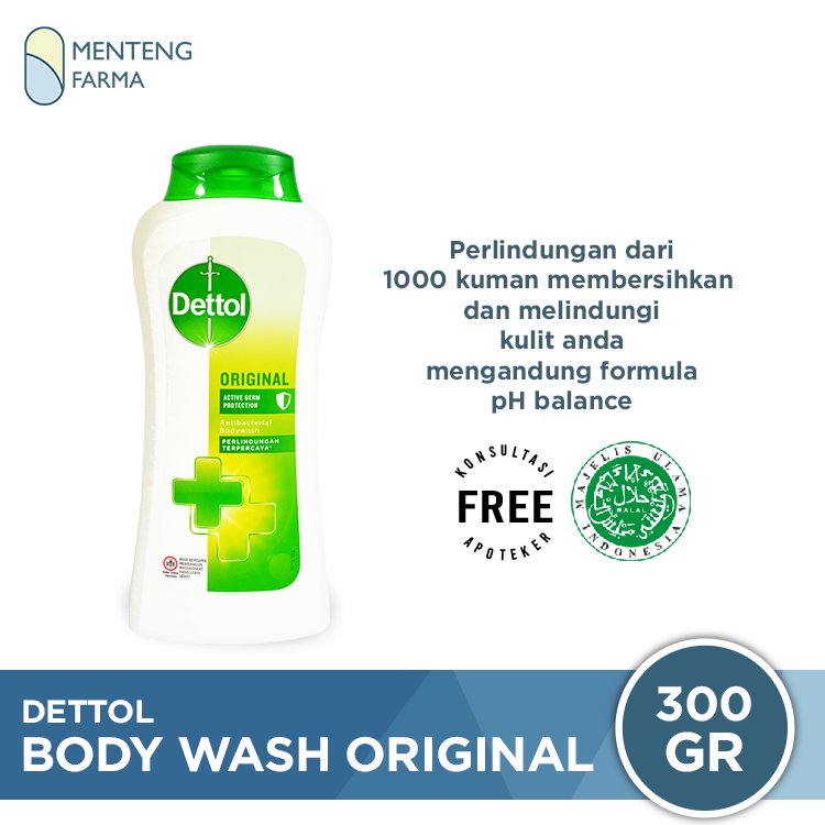 Sabun Mandi Cair Dettol Original - 300 Gram - Menteng Farma