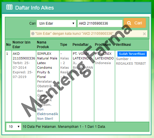 Kondom Simplex Strawberry Fragrance - Isi 3 - Menteng Farma