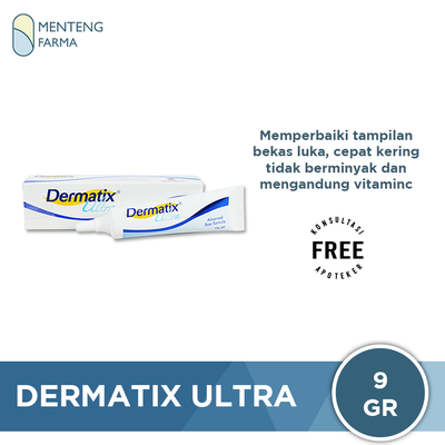 Dermatix Ultra Gel 9 gr - Penghilang Bekas Luka dan Perawatan Keloid - Menteng Farma