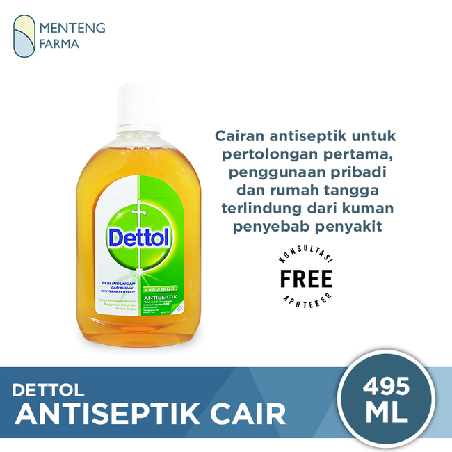 Dettol Antiseptik 495 ML - Menteng Farma