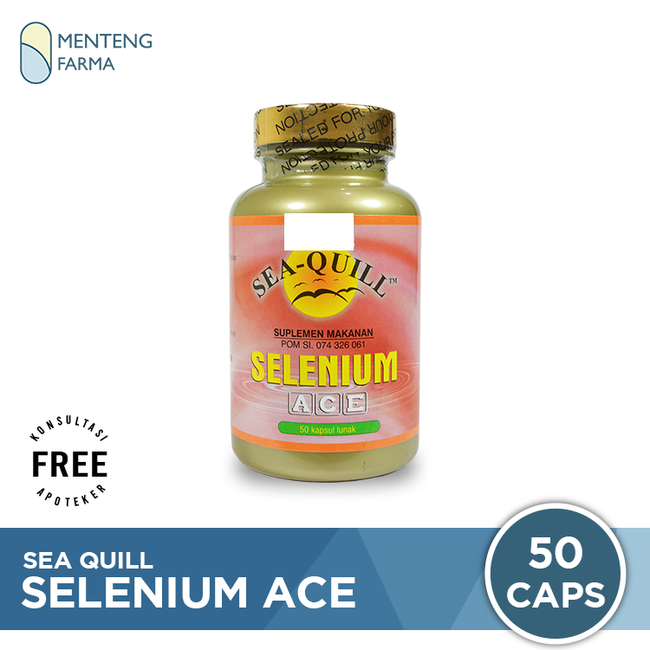 Sea Quill Selenium Plus ACE - Isi 50 Kapsul Lunak - Menteng Farma