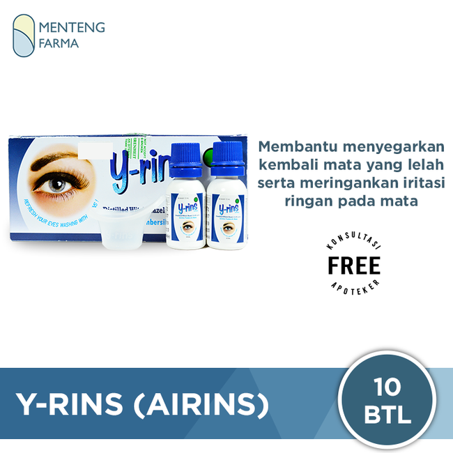 Y-rins (AIRINS) Isi 10 Botol @ 12 mL - Menteng Farma