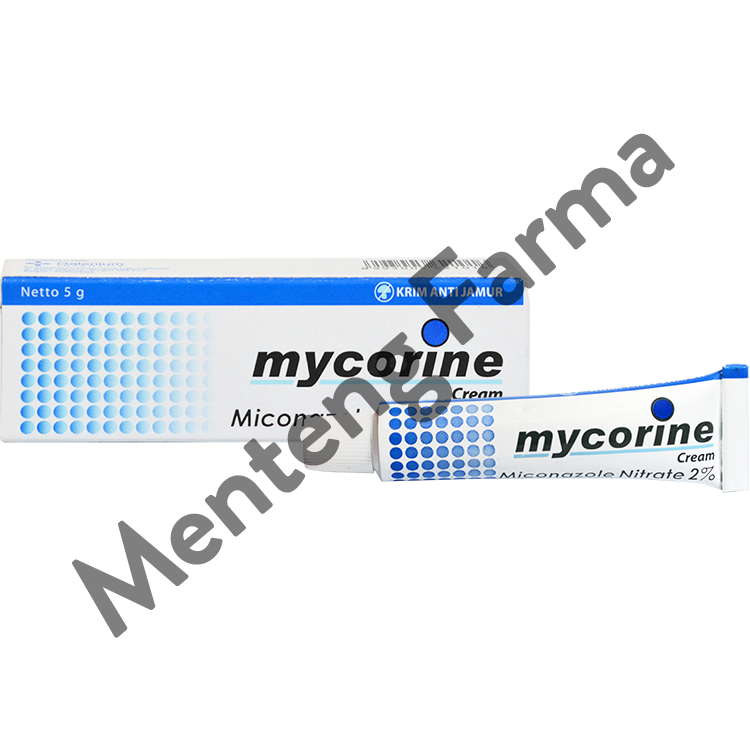 Mycorine Cream 5 Gr - Salep Gatal Jamur, Panu, Kurap, Kutu Air - Menteng Farma