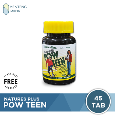 Natures Plus POW TEEN 45 Tablet - Asupan Multivitamin Remaja - Menteng Farma