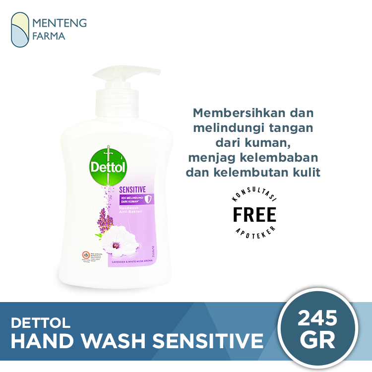 Dettol Handwash Sensitive - 245 ML - Menteng Farma