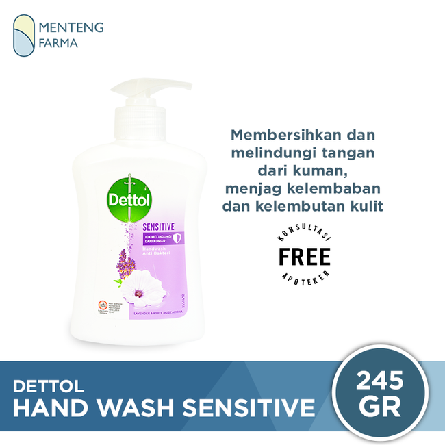 Dettol Handwash Sensitive - 245 ML - Menteng Farma