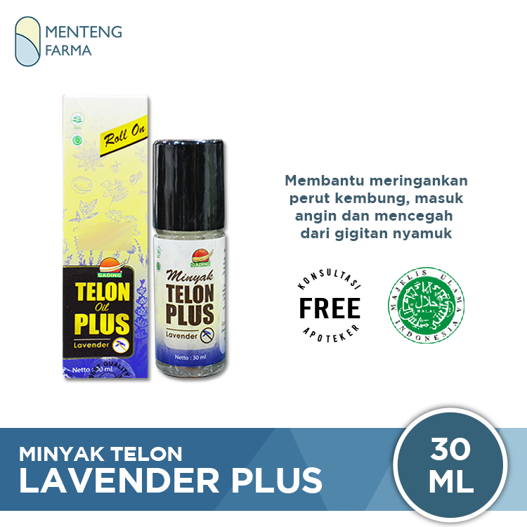 Minyak Telon Plus Lavender Cap Gading Roll On - Menteng Farma