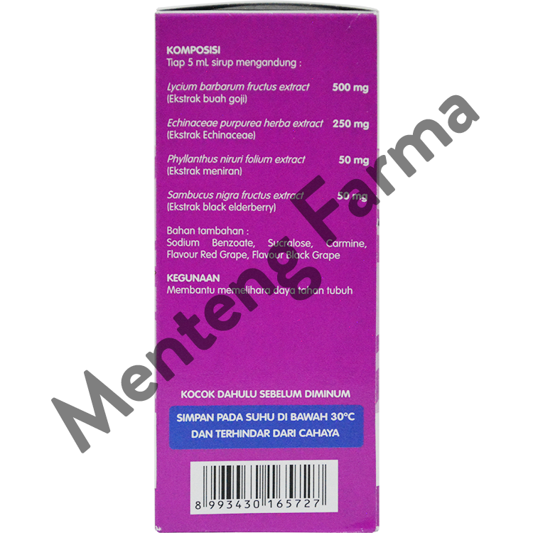 Egoji Sirup Rasa Anggur 50 mL - Suplemen Daya Tahan Tubuh Anak - Menteng Farma