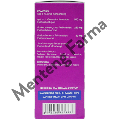 Egoji Sirup Rasa Anggur 50 mL - Suplemen Daya Tahan Tubuh Anak - Menteng Farma