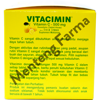 Tablet Hisap VITACIMIN Lemon Family Pack 10 Strip - Menteng Farma