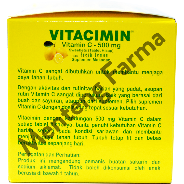 Tablet Hisap VITACIMIN Lemon Family Pack 10 Strip - Menteng Farma