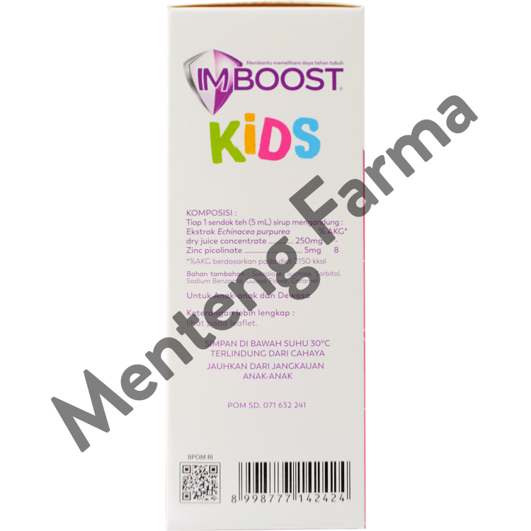 Imboost Kids Syrup 120 ML - Suplemen Penambah Daya Tahan Tubuh Anak - Menteng Farma