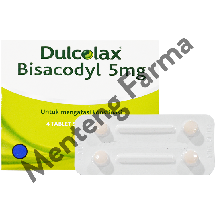 Dulcolax 5 Mg 4 Tablet - Obat Pencahar, Konstipasi, Sembelit - Menteng Farma