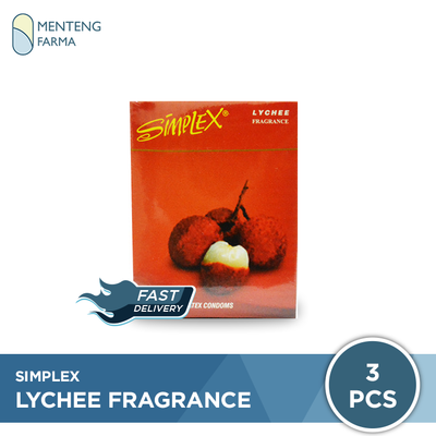 Kondom Simplex Lychee Fragrance - Isi 3 - Menteng Farma