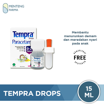 Tempra Drops 15 mL - Pereda Demam dan Nyeri Khusus Bayi 0 - 2 Tahun - Menteng Farma