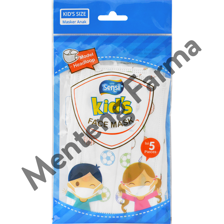 Sensi Kids Face Mask Headloop Isi 5 Pcs - Menteng Farma