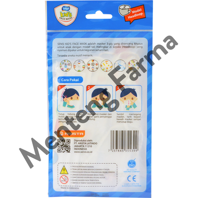 Sensi Kids Face Mask Headloop Isi 5 Pcs - Menteng Farma