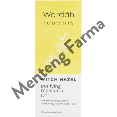 Wardah Nature Daily Witch Hazel Purifying Moisturizer Gel 40 ML - Menteng Farma