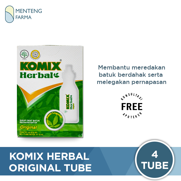 Komix Herbal Original Tube - Menteng Farma