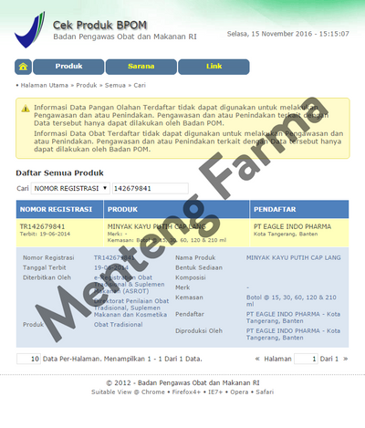 Minyak Kayu Putih Cap Lang 60 ml - Pereda Kembung dan Masuk Angin - Menteng Farma