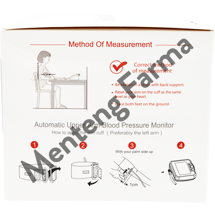 Sinocare Automatic Upper Arm Blood Pressure Monitor BA-801 - Tensimeter Digital - Menteng Farma