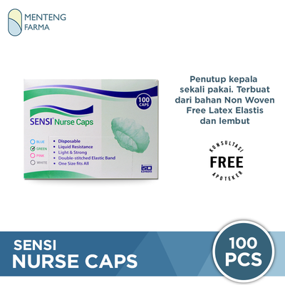 Sensi Disposable Nurse Caps Isi 100 - Menteng Farma