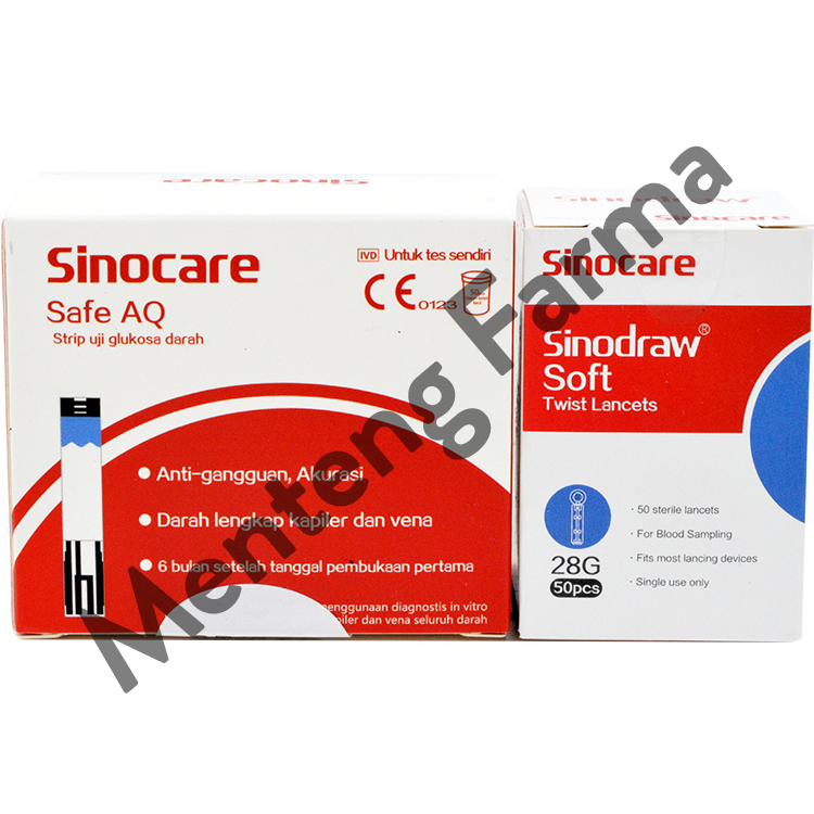 Sinocare Safe AQ Smart Alat Cek Gula Darah - Menteng Farma