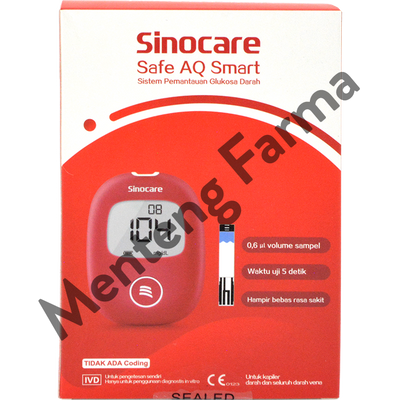 Sinocare Safe AQ Smart Alat Cek Gula Darah - Menteng Farma