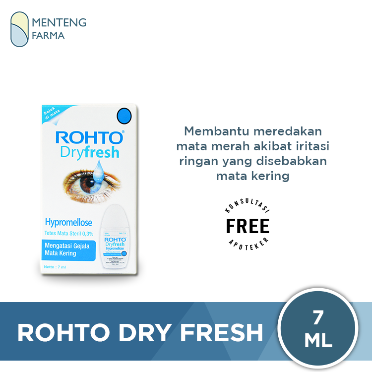 Rohto Dry Fresh 7 mL - Obat Tetes Mata Kering - Menteng Farma