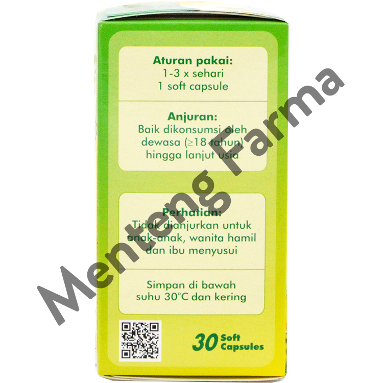 Omepros 30 Soft Capsules - Suplemen Kesehatan Penurun Kolestrol - Menteng Farma