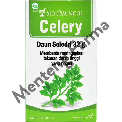 Sido Muncul Celery 30 Kapsul - Herbal Ekstrak Daun Seledri - Menteng Farma