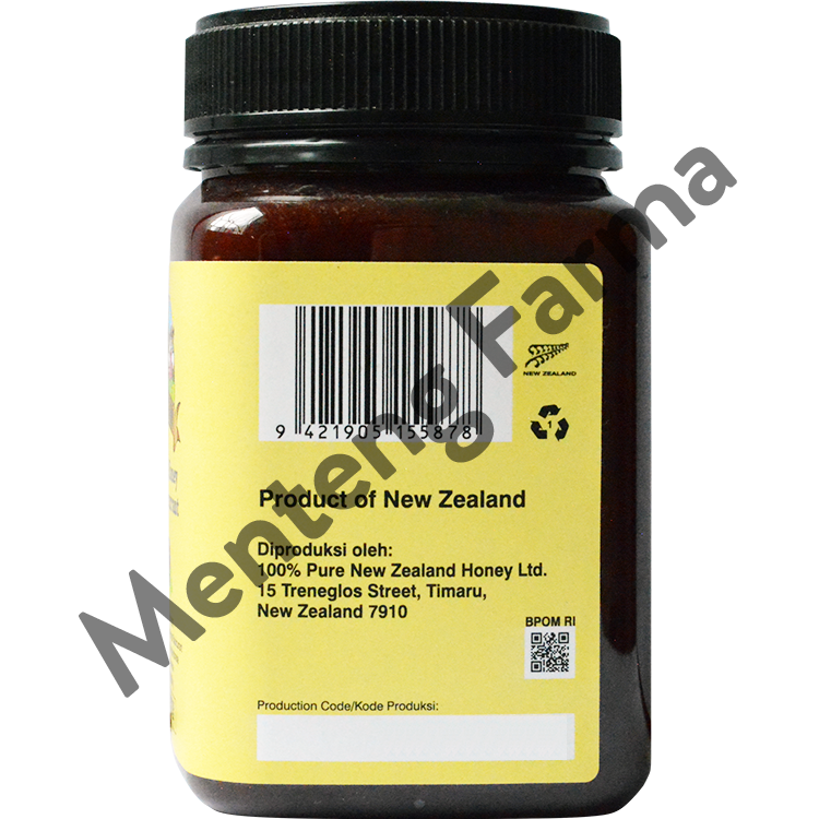 Rewarewa Blackcurrant Honey Hillary Farm 500 Gram - Madu Rewarewa - Menteng Farma