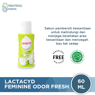 Lactacyd Odor Fresh 60 ML - Pembersih Kewanitaan - Menteng Farma